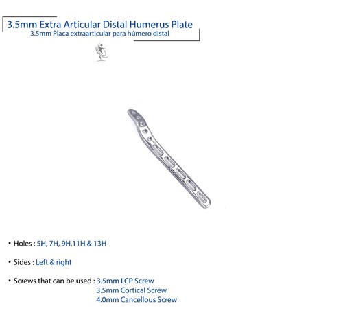 5mm extra articular distale - 3.5mm,