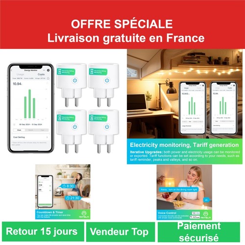 Prise connectée wifi 16a - prise,