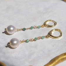 boucles d'oreilles en perles