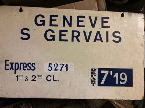 Plaque quai sncf genève - , "genève