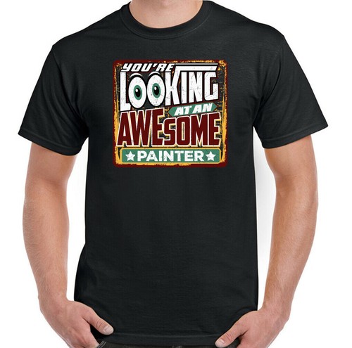 Shirt peintre pour homme - t-shirt, de