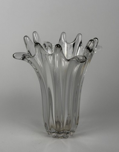 Vase cristal moulé - cristal,