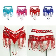 Chaîne de danse du ventre à paillettes et perles pour jupe de hanche