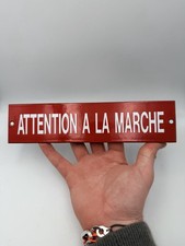 Plaque Émaillée Attention À