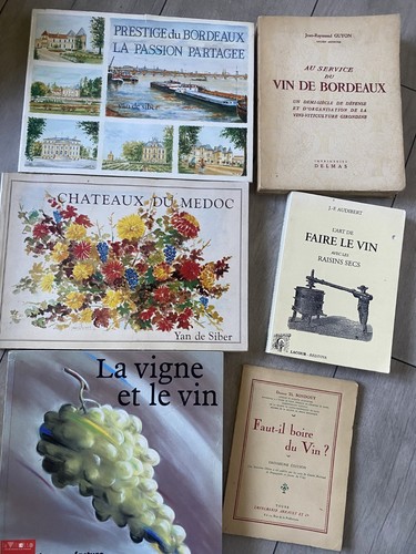 Lot livres vin - lot,