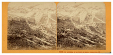 Gibraltar, Vue générale de la Porte de Mer, Stéréo vintage, ca.1860 Gibraltar, V