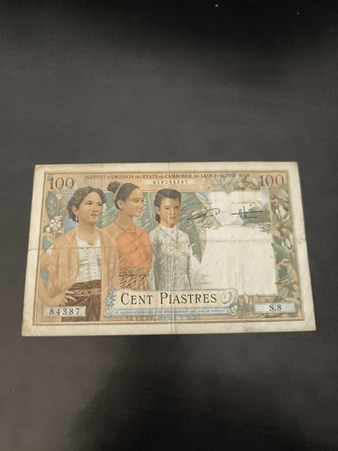 Indochine 100 piastres - -,