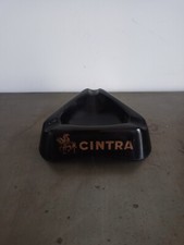 CENDRIER PUBLICITAIRE CINTRA PORTO EN OPALINE MAGNIER BLANGY NOIR ET DORE ANCIEN