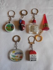 LOT DE 6 PORTE CLE ALIMENTAIRE BANANIA RICQLES PASTIS DUVAL