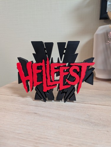 Logo hellfest festival - hellfest, 3d
