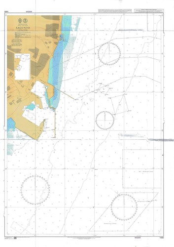Carte marine papier - marine, de