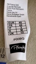 Playtex Culotte Taille EUR 40