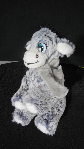 Doudou peluche âne gris - âne,