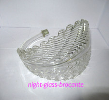 1 FEUILLE VINTAGE EN VERRE DE