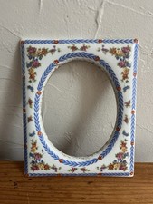 CADRE ANCIEN EN PORCELAINE DÉBUT XXième