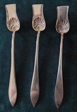 Cuillères à sel argent massif poinçon Minerve XIXème