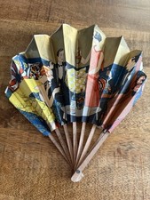 Éventail Publicitaire Art Deco En Papier Français Liqueur Marie Brizard 1925