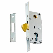 Serrure à Crochet 72/30 Encastrée de Porte Coulissante pour Cylindre