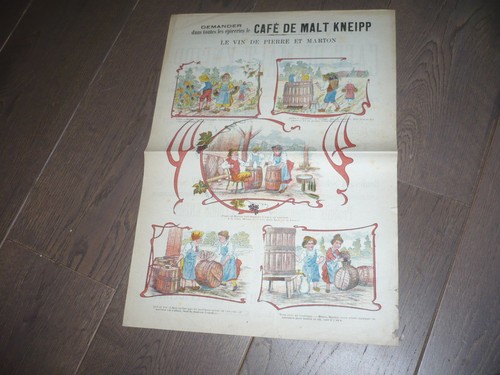 Affiche 1900 publicite cafe - publicite,
