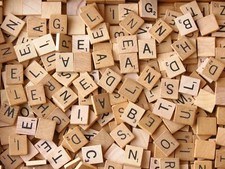 Wood AUTHENTIC Scrabble Tiles