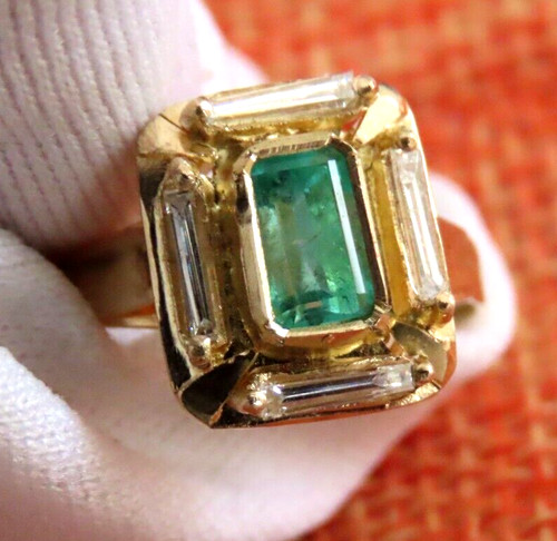 Bague 18k 4 diamants - bague, :