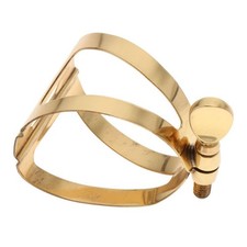 Bec de clarinette basse doré