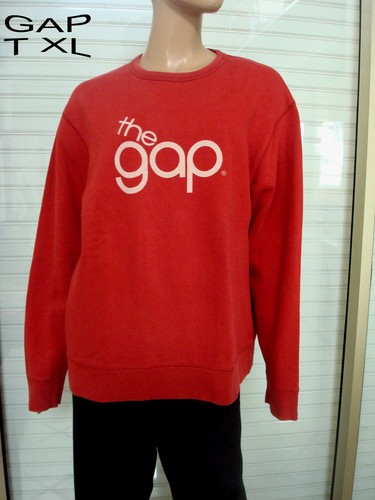 Sweat molletonne gap rouge - sweat,