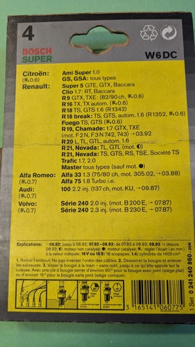 Bougies allumage bosch f6dc - 4,