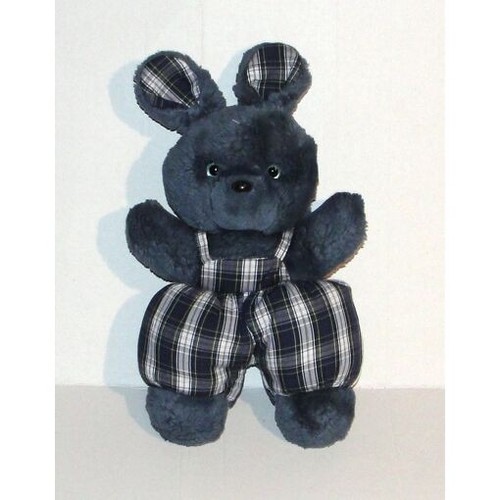 Doudou lapin bleu - doudou,
