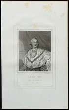 1850ca - Portrait de Louis XVI - Roi de France - Bourbons - Gravure ancienne