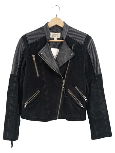 Mango veste cuir femme - cuir,