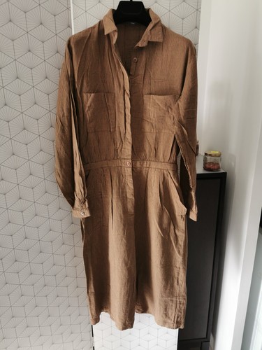 Robe longue marron cacharel - marron,