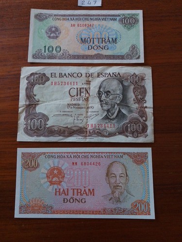 Lot billets monde - billets, du