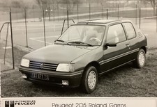 Rare Dossier De Presse 1989 PEUGEOT 205 405 ROLAND GARROS