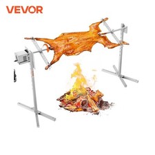 VEVOR Barbecue Rôtissoire 46" Kit Électrique Charge Tournebroche Inox