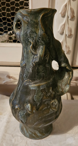 Art nouveau vase gres denbac - nouveau,