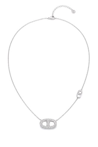 Collier maille marine - maille,