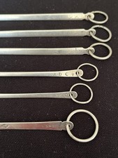 6 HATELETS OU BROCHETTES ARGENT MASSIF 19 EME POINÇONS