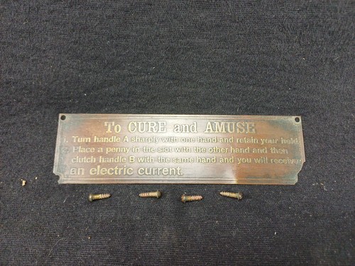 Ancienne plaque instruction