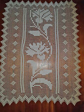 Dessus de lit vintage pour lit d'enfant, au crochet coton, 120 x 155 cm