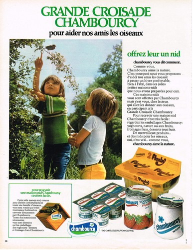 Publicite 1974 chambourcy - 1974,