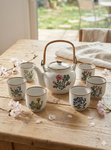 Service théière thé mugs