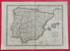 1842 Carte Géographie Atlas
