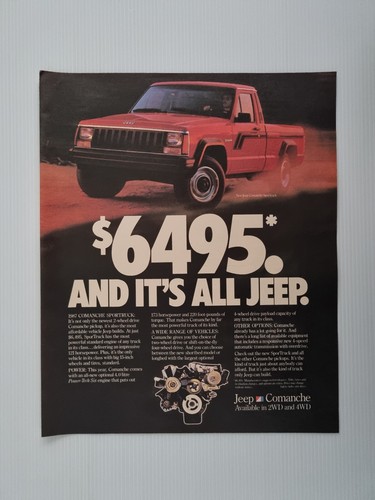 Jeep comanche magazine vintage - jeep,