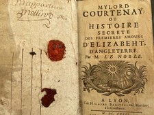 Histoire secrète des premières amours d'Elizabeth d'Angleterre. Le Noble EO 1697