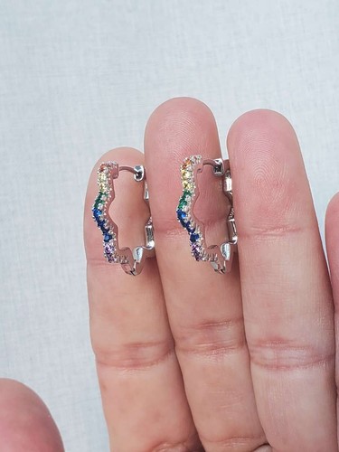 Anneaux fleurs argent - fleurs,
