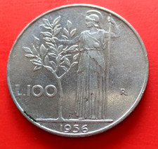 Italie 100 Lire 1956 R Acier