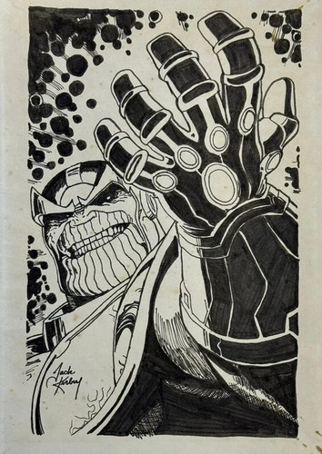 Marvel planche signé jack - planche,