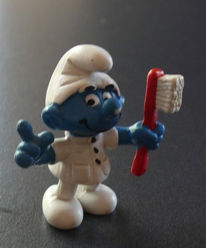 Figurine schtroumpf dentiste - schtroumpf,