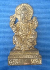 V69 Statue Bronze Doré Ganesh